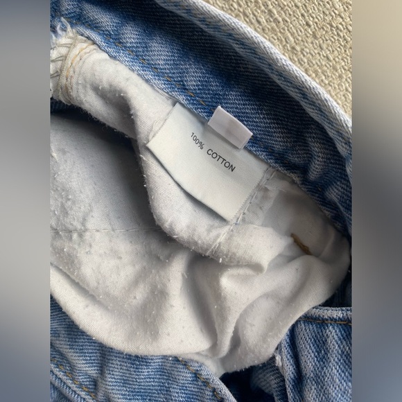 The Frankie Shop Pants Women’s Small Jeans Kai Cargo Denim Pants Worn Wash - Picture 7 of 13